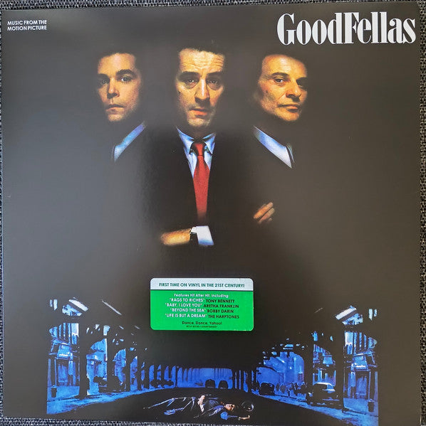 Image of Front Cover of LP - VG+/VG+ - VARIOUS, Goodfellas (Music From The Motion Picture) (Atlantic; RCV1 82152, US 2026 Reissue, Blue Vinyl), ,  - 3946020S