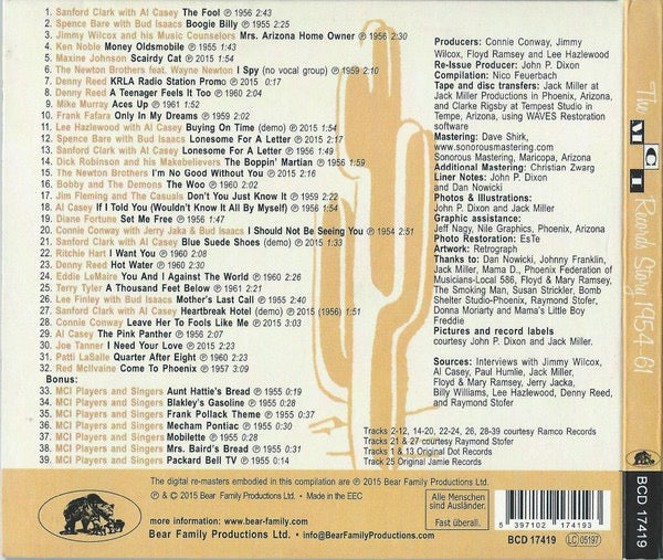 Image of Back Cover of CD - VG+/VG+ - VARIOUS, The MCI Records Story 1954-61 (Martians, Demons And Fools Like Me) (Bear Family Records ; BCD 17419, Germany 2015, Book Sleeve), ,  - 3916050C