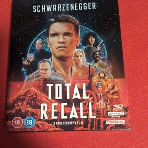 Image of Front Cover of 3xBlu-Ray - VG+/VG+ - PAUL VERHOEVEN, Total Recall (Studio Canal; , UK , 4K HD + Blu ray), ,  - 3936044E
