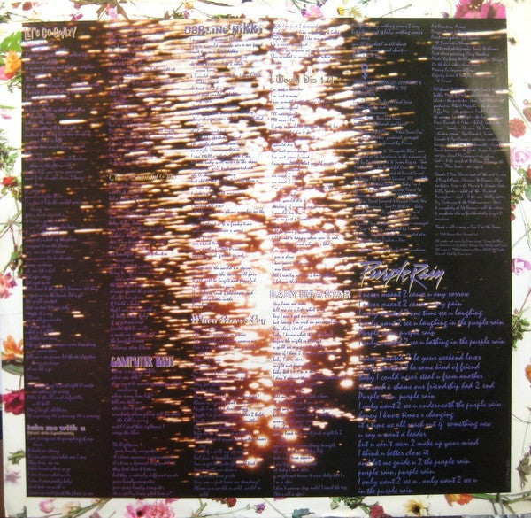 Image of Label Cover of LP - VG+/VG+ - PRINCE AND THE REVOLUTION, Purple Rain (Warner Bros. Records; 25110-1, US 1984, Inner (Lake Design), Poster, Allied pressing. No credit for John L Nelson. Includes poster.), A few minor hairlines only.,  - 3926022E