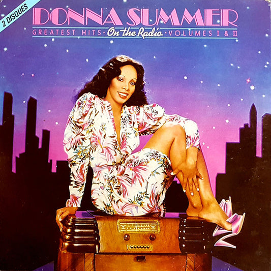 Image of Front Cover of 2xLP - G+/VG - DONNA SUMMER, On The Radio - Greatest Hits Volumes I & II (Casablanca; 6685 049, France 1979), Sleeve has ringwear, edgewear, creasing. Record has light hairlines.,  - 3926028E