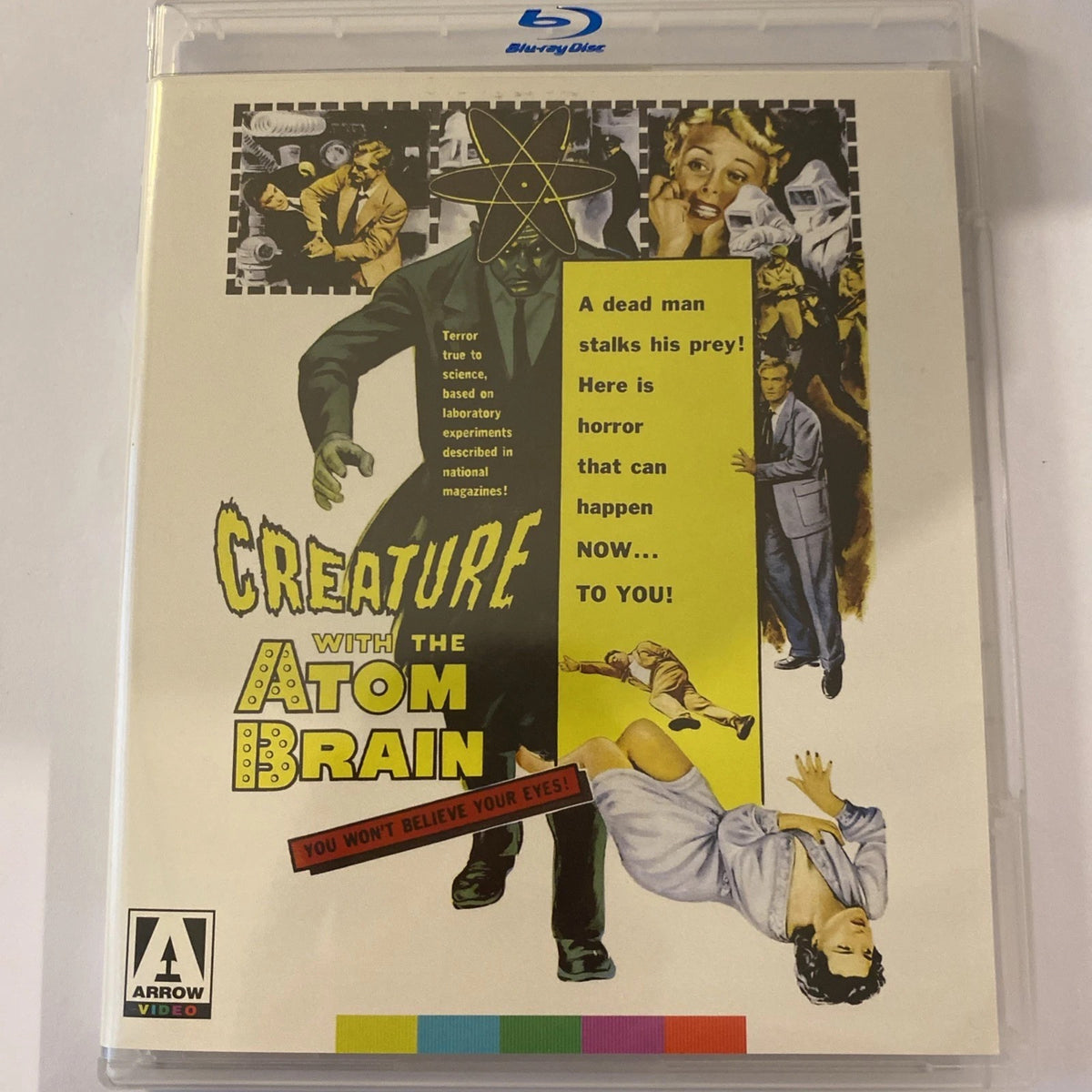 Image of Front Cover of Blu-Ray - VG+/VG+ - EDWARD L. CAHN, Creature With the Atom Brain (Arrow Video; FCD2193-1, UK 2022, 2 Postcards), ,  - 3936056E