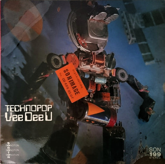 Image of Front Cover of LP - VG+/VG+ - VEE DEE U, Technopop (Sonoton; SON 199, Germany 1983), Stickered Sleeve,  - 3946100S