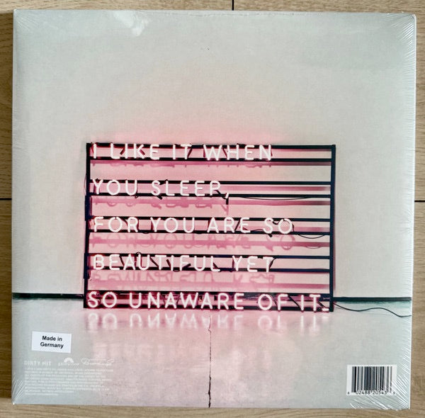 Image of Back Cover of 2xLP - VG+/VG+ - THE 1975, I Like It When You Sleep, For You Are So Beautiful Yet So Unaware Of It (Dirty Hit; 8820543, USA, Canada & Europe 2026 Reissue, Triple Gatefold, 2 Inners, 17 Art Cards in sleeve, Pink Vinyl, 10th Anniversary Edition), ,  - 3946076S