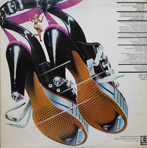 Image of Back Cover of LP - VG/VG - THE POINTER SISTERS, Steppin' (ABC Records; ABCL 5133, UK 1975, Laminated Sleeve), ,  - 3926079E
