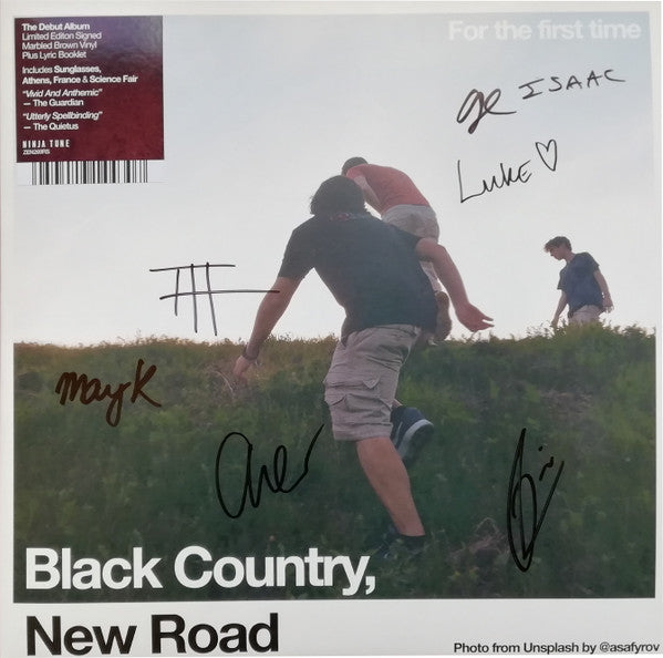 Image of Front Cover of LP - EX/EX - BLACK COUNTRY, NEW ROAD, For The First Time (Ninja Tune; ZEN269RS, UK & Ireland 2021, Booklet, Limited Edition, Marbled Brown, Signed), ,  - 3946112S