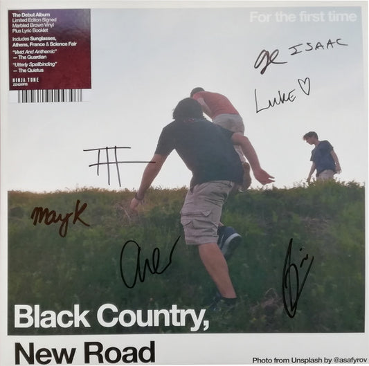 Image of Front Cover of LP - EX/EX - BLACK COUNTRY, NEW ROAD, For The First Time (Ninja Tune; ZEN269RS, UK & Ireland 2021, Booklet, Limited Edition, Marbled Brown, Signed), ,  - 3946112S