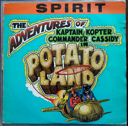 Image of Front Cover of LP - G+/VG - SPIRIT, The Adventures Of Kaptain Kopter & Commander Cassidy In Potato Land (Beggars Banquet; BEGA 23, UK 1981, Booklet), Some water damage to front of sleeve, Strong VG disc, Clean comic,  - 3916061C