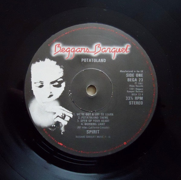 Image of Label Cover of LP - G+/VG - SPIRIT, The Adventures Of Kaptain Kopter & Commander Cassidy In Potato Land (Beggars Banquet; BEGA 23, UK 1981, Booklet), Some water damage to front of sleeve, Strong VG disc, Clean comic,  - 3916061C