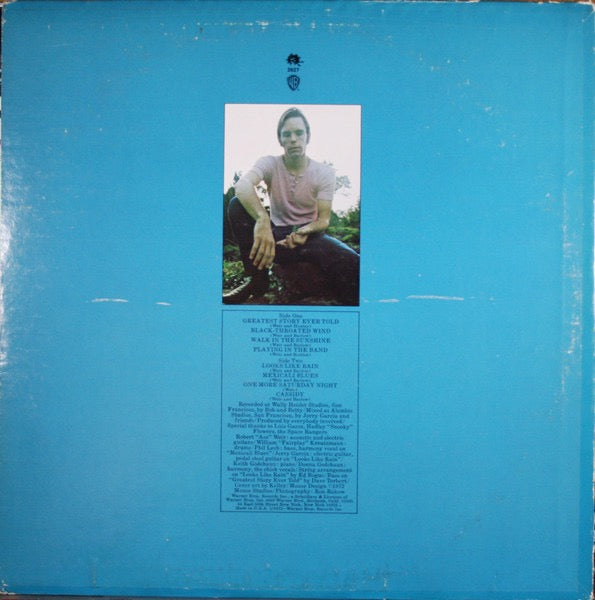 Image of Back Cover of LP - VG/VG - BOB WEIR, Ace (Warner Bros. Records; BS 2627, US 1972, Terre Haute Pressing), A few light surface marks, Foxing to company inner,  - 3916063C