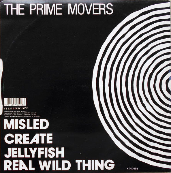 Image of Back Cover of LP - VG+/VG+ - THE PRIME MOVERS, Stroboscope (Cyanide Records; CND004, UK 1992, Picture Sleeve), ,  - 3926108E