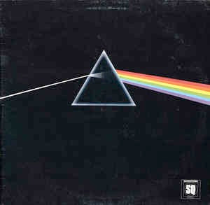 Image of Front Cover of LP - VG/VG - PINK FLOYD, The Dark Side Of The Moon (Harvest; Q4SHVL804, UK 1973, Gatefold, With Band Poster Only, No Stickers, Quadrophonic), Strong VG,  - 3926111E