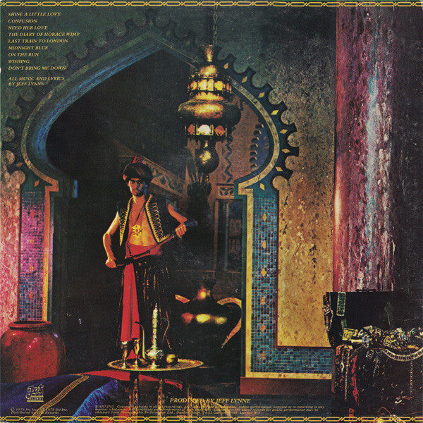 Image of Back Cover of LP - VG+/VG - ELO - THE ELECTRIC LIGHT ORCHESTRA, Discovery (Jet; JETLX 500, UK 1980, Gatefold, Inner, Poster, Dueg in Run Out), Hype Stickered Sleeve,  - 3926118E