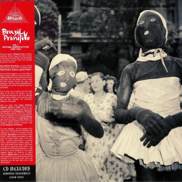 Image of Front Cover of LP - EX/VG - VARIOUS, Brazil Primitivo Vol 1: Rhythms Legends & Styles 1899-1963 (Sound Miracle Recordings; SSMM 005, Spain 2019, Insert, NO CD. Clear Vinyl With OBI), Still In Opened Shrinkwrap,  - 3916160C