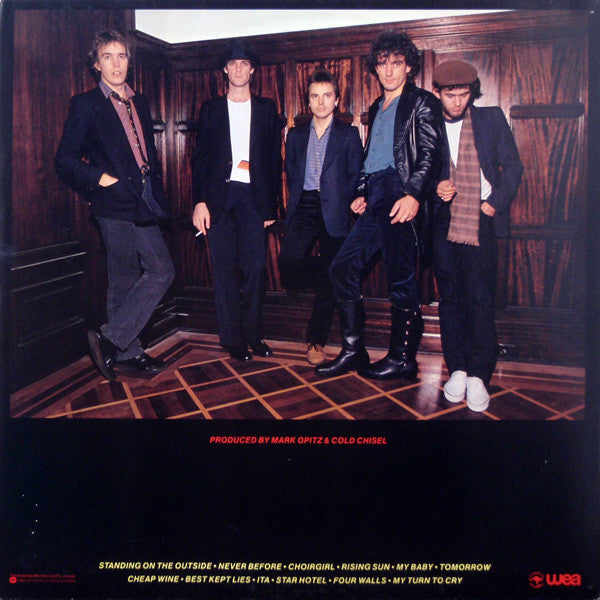 Image of Back Cover of LP - VG+/VG - COLD CHISEL, East (WEA; 600064, Australia 1980, Inner), ,  - 3926135E
