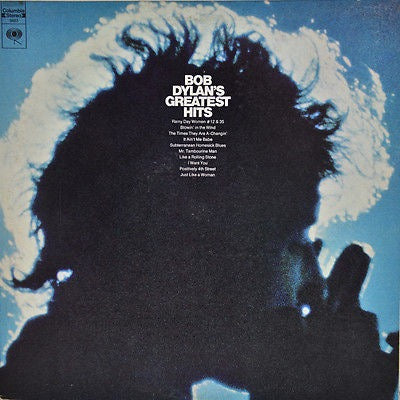 Image of Front Cover of LP - VG/VG - BOB DYLAN, Bob Dylan's Greatest Hits (Columbia Red Labels With Yellow Rim Text; JC 9463, US 1970s Reissue, Poster), Strong VG, A few wispy marks, Lightly worn sleeve, Poster intact but has light crease to one panel,  - 3916190C