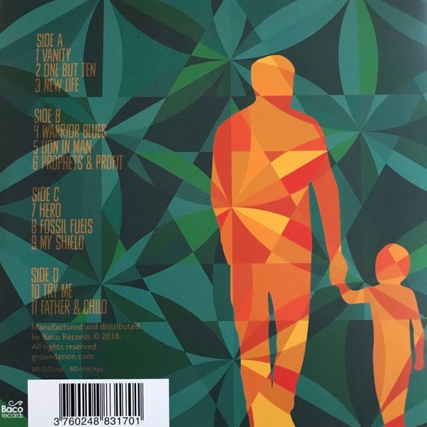 Image of Back Cover of 2xLP - EX/VG+ - GROUNDATION, The Next Generation (Baco Records; BR-V18/041, France 2018, Gatefold), Still In Opened Shrinkwrap With Hype Sticker,  - 3916168C