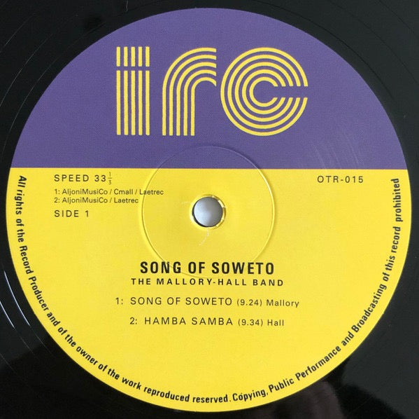 Image of Label Cover of LP - VG+/VG - THE MALLORY-HALL BAND, Song Of Soweto (Outernational Sounds; OTR-015, UK 2021 Reissue, Inner), Quite a few light marks from card inners.,  - 3916233C