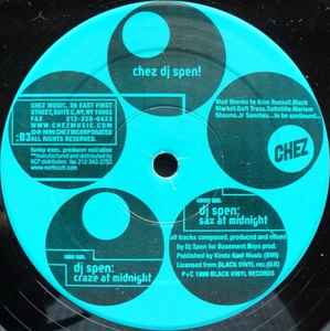 Image of Label Cover of 12" - VG/VG - DJ SPEN, Midnight E.P (Chez Music ; CHEZ-003, US 1999, Stickered Plain Sleeve), light marks only. original stickered sleeve,  - 3946225S