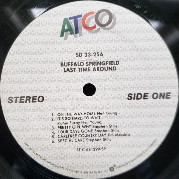 Image of Label Cover of LP - VG+/VG+ - BUFFALO SPRINGFIELD, Last Time Around (ATCO Records; SD 33-256, US 1980s Reissue, Gatefold, Company Inner), Nice clean copy, Crispy co. inner,  - 3916195C