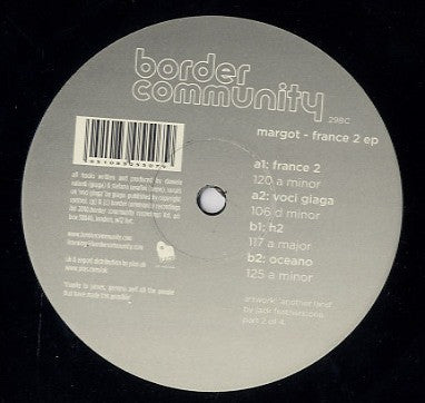 Image of Label Cover of 12" - VG+/VG - MARGOT, France 2 EP (Border Community; 29BC, UK 2010, Clear Plastic Sleeve, Insert), ,  - 3926071E