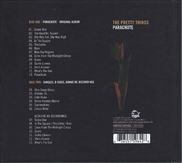 Image of Back Cover of 2xCD - VG+/EX - PRETTY THINGS, Parachute (Madfish; SMACD964, UK 2010 Reissue, Digipak), ,  - 3956061S