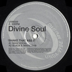 Image of Label Cover of 12" - VG/VG - DIVINE SOUL, Shake That Ass !! (Unda-Vybe Music; UVM009, UK 1998), ,  - 3946269S