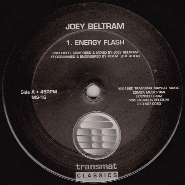 Image of Front Cover of 12" - /VG - JOEY BELTRAM, Energy Flash (Transmat; MS-16, US 1996 Reissue), Pressing faults on each side, none that affect play.,  - 3946270S