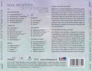 Image of Back Cover of 2xCD - VG+/VG+ - MAX RICHTER, Out Of The Dark Room (Milan; 399 873-2, Europe 2017, Jewel Case), ,  - 3836216E