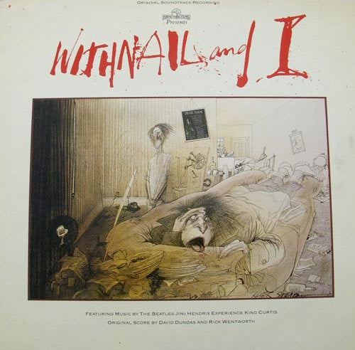 Image of Front Cover of LP - VG/G+ - VARIOUS, Withnail and I - Original Soundtrack Recording (Filmtrax; MOMENT110, UK 1987), Hairlines all over disc, scuffing and a couple small feelable marks.Sleeve lightly creased, light edge wear.,  - 3426210E