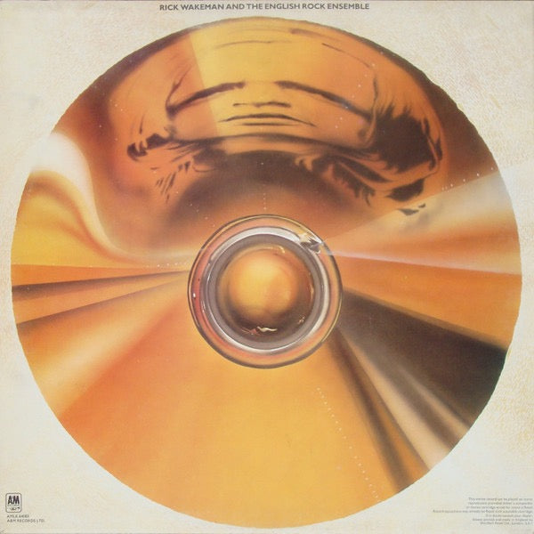 Image of Back Cover of LP - VG/VG - RICK WAKEMAN AND THE ENGLISH ROCK ENSEMBLE, No Earthly Connection (A&M Records; AMLK 64583, UK 1976, Inner & Mirror), With groovy mirror insert,  - 3916206C