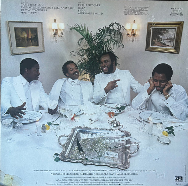 Image of Back Cover of 12" - VG/VG - KLEEER, Taste The Music (Atlantic; ATL 50 873, Germany 1982, Company Inner), Strong VG, vinyl has superficial marks only, plays VG+,  - 3946292S