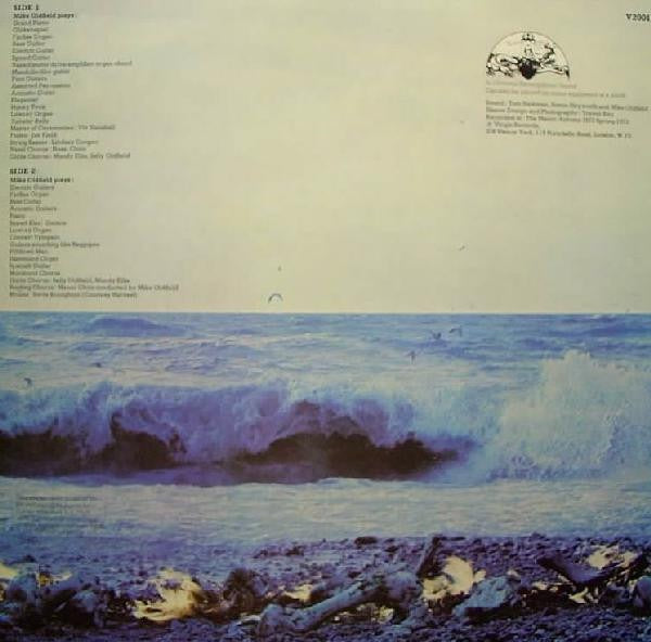 Image of Back Cover of LP - VG+/VG - MIKE OLDFIELD, Tubular Bells (Virgin Green Twin Labels; V 2001, UK 1977 Reissue), ,  - 3916207C