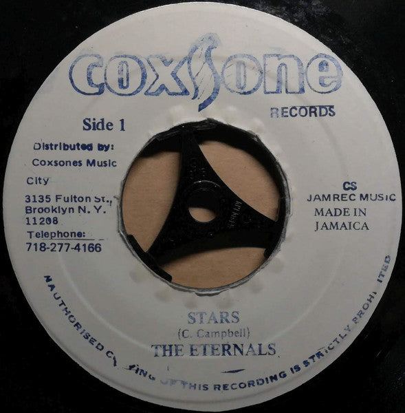 Image of Front Cover of 7" - /VG - THE ETERNALS , BRENTFORD ALL STAR, Stars (Coxsone Records; none, US ), WOl. Edge warp. Pressing flaws. Plays well.,  - 3926234E