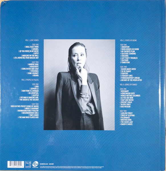 Image of Back Cover of 4xLP - VG/EX - SUZANNE VEGA, Close-Up Series 1 - 4 (Cooking Vinyl; COOKLP809, UK, Europe & US 2022, Book Sleeve), Bottom Of Spine Torn,  - 3926150E