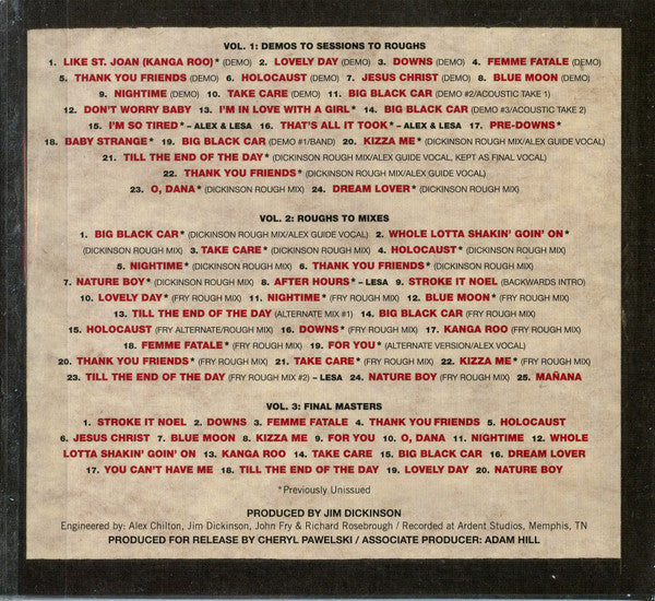 Image of Back Cover of 2xCD - VG+/EX - BIG STAR, Complete Third (Omnivore Recordings; OVCD-192, US 2022 Reissue), ,  - 3956110S