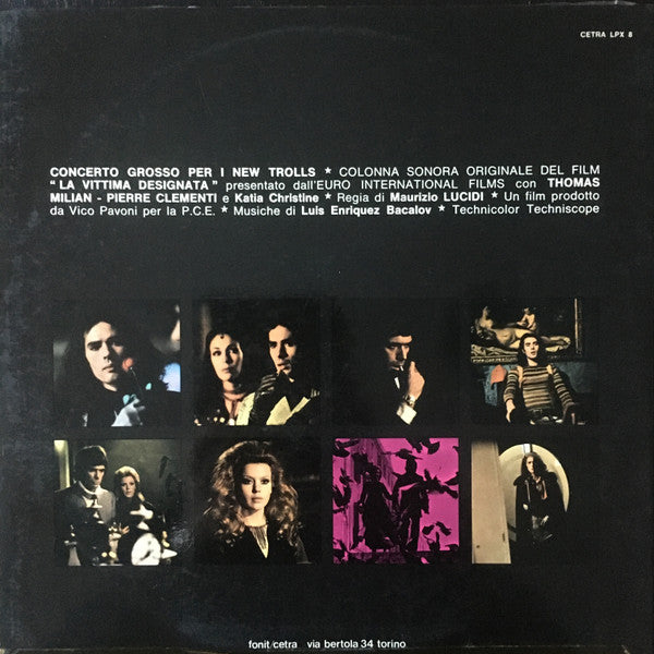 Image of Back Cover of LP - VG/G - NEW TROLLS, Concerto Grosso Per I New Trolls (Cetra; LPX 8, Italy 1971, Gatefold), ,  - 3926154E