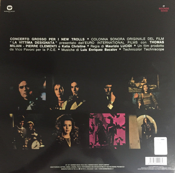Image of Back Cover of LP - VG+/VG+ - NEW TROLLS, Concerto Grosso Per I New Trolls (It Sounds Good; COM 149, Italy 2019, Gatefold), ,  - 3926155E
