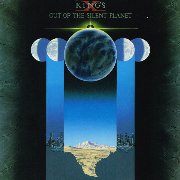 Image of Front Cover of LP - VG+/VG+ - KING'S X, Out Of The Silent Planet (Megaforce Worldwide; 781 825-1, Europe 1988), Promo Sticker On Rear Sleeve,  - 3926156E