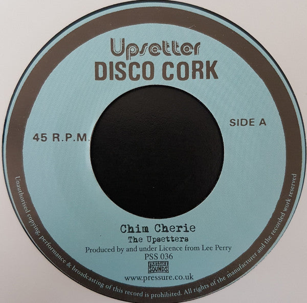 Image of Front Cover of 7" - /EX - THE UPSETTERS / DUB ORGANISER, Chim Cherie (Upsetter; PSS 036, UK 2010, Stamped Sleeve), ,  - 3926241E