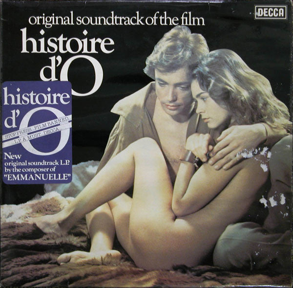 Image of Front Cover of LP - VG+/VG+ - PIERRE BACHELET, Histoire D'O (Original Soundtrack Of The Film) (Decca; SKL-R 5235, UK 1975, Laminated Front Sleeve With Banned Sticker ), ,  - 3926267E