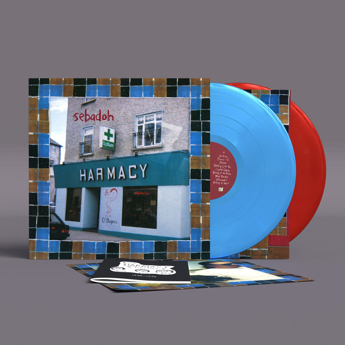 Image of Front Cover of 2xLP - NEW/NEW - SEBADOH, Harmacy (30th Anniversary Expanded Edition) (Sub Pop; SP1750AE, US 2026 Reissue, Loser Edition Sky Blue/Opaque Red Vinyl), , Harmacy (30th Anniversary Expanded Edition) finally makes Sebadoh’s seminal 1996 indie-rock album available again, and adds 16 bonus tracks, including alternate versions, rare B-sides, BBC sessions, and live material from the Harmacy era. - 9416489C