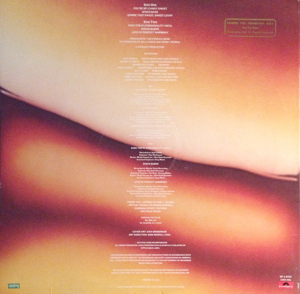 Image of Back Cover of LP - VG/G+ - FATBACK, Fatback XII (Spring Records; SP-1-6723, US 1979, Promo, Company Inner), Edge and corner wear to sleeve + writing. Disc has lots of light marks.,  - 3916300C