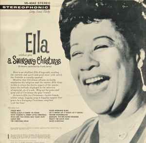Image of Back Cover of LP - VG/VG - ELLA FITZGERALD, Ella Wishes You A Swinging Christmas (Verve Records; V6-4042, Germany ), Light marks on disc. Plays well. Light wear to sleeve with ringwear. Some writing on sleeve.,  - 3926255E