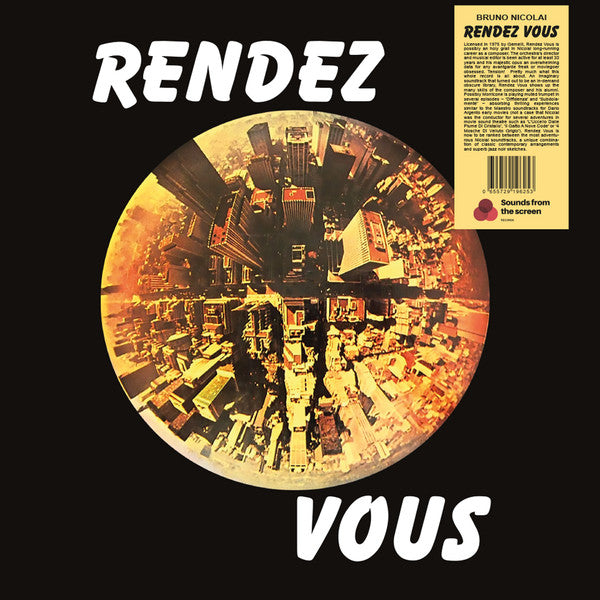 Image of Front Cover of LP - EX/VG+ - BRUNO NICOLAI, Rendez Vous (Sounds From The Screen; SFTS02, Europe 2021), Still In Opened Shrinkwrap With Hype Sticker,  - 3926288E