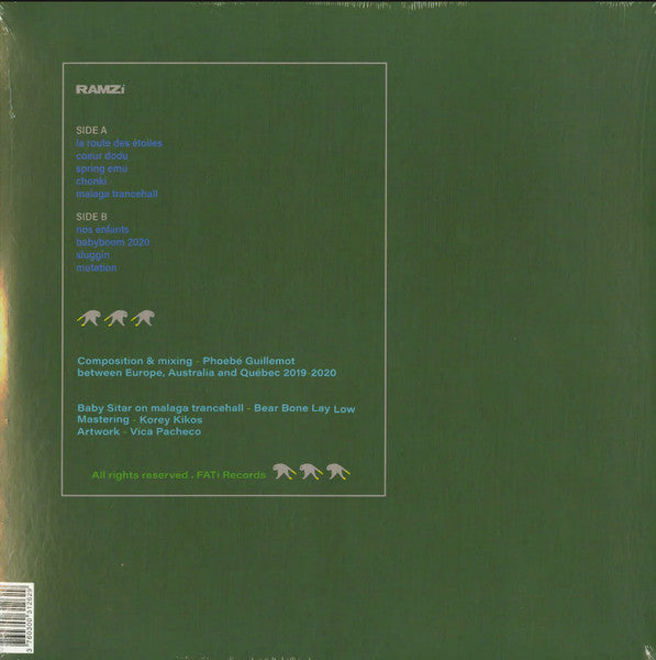 Image of Back Cover of LP - VG+/VG+ - RAMZI, Cocon (FATi Records; FAT05, Canada 2020), ,  - 3946337S