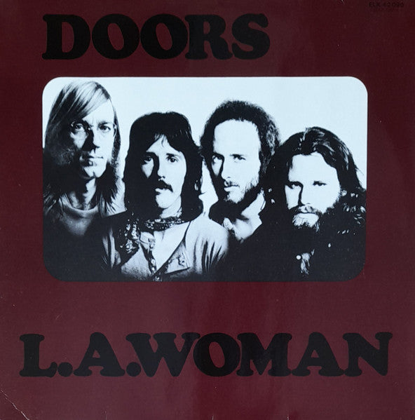 Image of Front Cover of LP - G+/VG - DOORS, L.A. Woman (Elektra; ELK 42 090, Europe ), Large sticker damage on front of sleeve, edge wear.,  - 3946345S