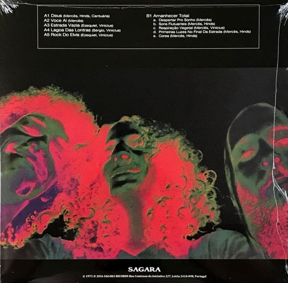 Image of Back Cover of LP - VG/VG - TER O, Ter o (Sagara; Saga-184, Portugal 2016 Reissue, Unofficial Release), , Ter o was one of the first progressive rock bands from Brazil. The band, whose name means "rosary beads" in Portuguese, first formed in 1968. The self titled would see them moving from Psychedelic to heavier sounds, along the lines of King Crimson and Led Zeppelin - 3916336C