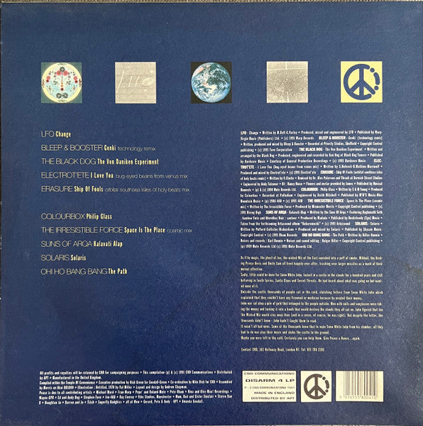 Image of Back Cover of LP - VG/VG - VARIOUS, Give Peace A Dance, Volume 2 : The Ambient Collection (CND Communications; DISARM 4LP, UK 1991), ,  - 3946334S
