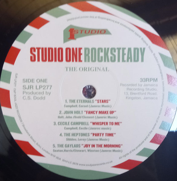 Image of Label Cover of 2xLP - VG+/G+ - VARIOUS, Studio One Rocksteady (Rocksteady, Soul And Early Reggae At Studio One) (Soul Jazz Records; SJR LP277, UK 2014, Single Sleeve, 2 Inners), Some notable marks on side four. Shrink-wrap,  - 3916307C